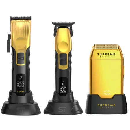 Supreme Trimmer 3-in-1 2Spee Hair Clipper, Beard Trimmer & Crunch Shaver | Gold
